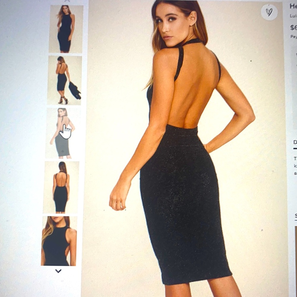 LuLus Here’s Looking Back at You Bodycon dress